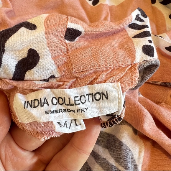 Emerson Fry Hand Block Printed Zebra Kimono Coverup - Picture 6 of 7